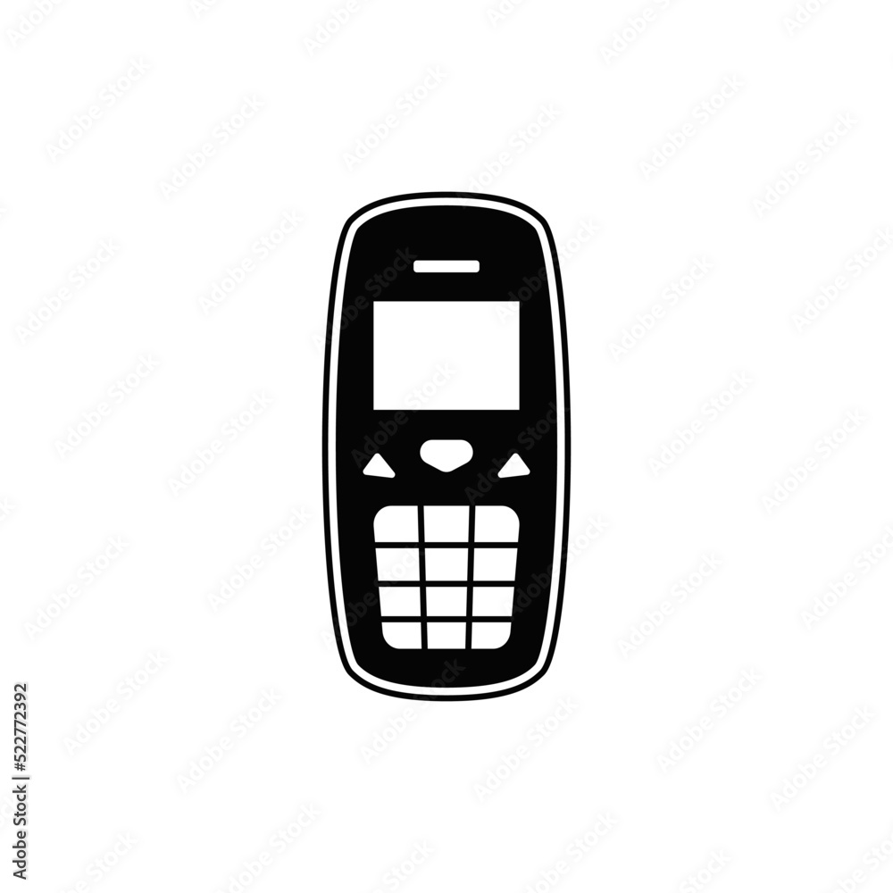 mobile phone icon in black flat glyph, filled style isolated on white background mobile phone icon in black flat glyph, filled style isolated on white background