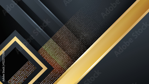 Wallpaper Mural Black and gold abstract background Torontodigital.ca