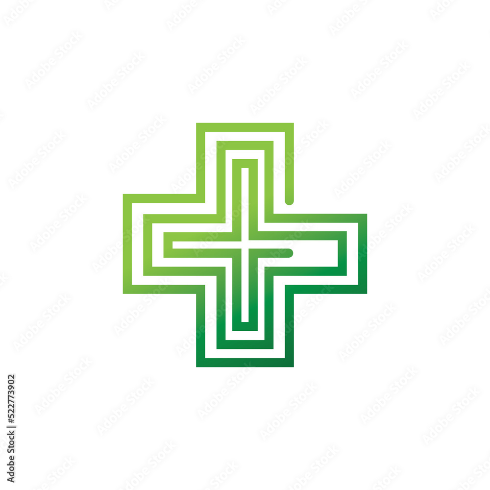 Fototapeta premium Health medical logo template vector