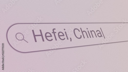 Search Bar Hefei China 
Close Up Single Line Typing Text Box Layout Web Database Browser Engine Concept
