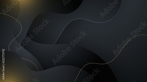 Black gold background