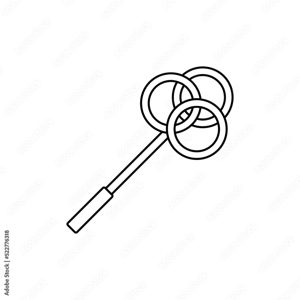 Beater carpet icon in line style icon, isolated on white background Beater carpet icon in line style icon, isolated on white background