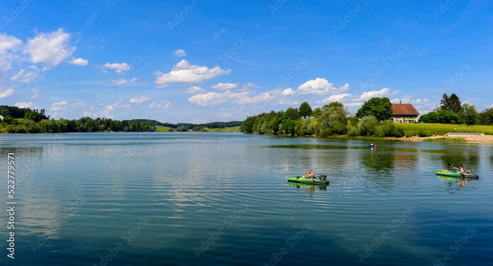 Obraz premium Lac de Bret auf dem Gemeindegebiet von Puidoux, Kanton Waadt (Schweiz) 