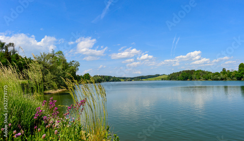 Lac de Bret auf dem Gemeindegebiet von Puidoux, Kanton Waadt (Schweiz) 