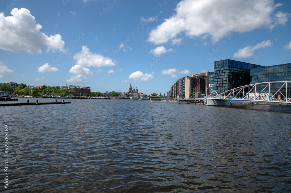 View On The Oosterdok At Amsterdam The Netherlands 9-6-2022