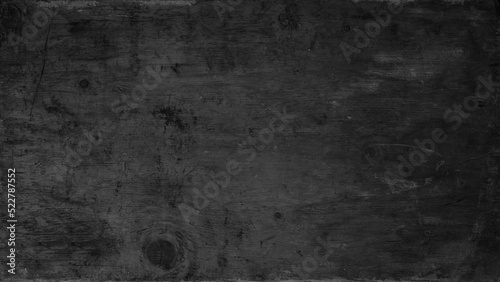 Old grunge rustic black gray grey dark wood table floor or wall texture - Wooden timber background