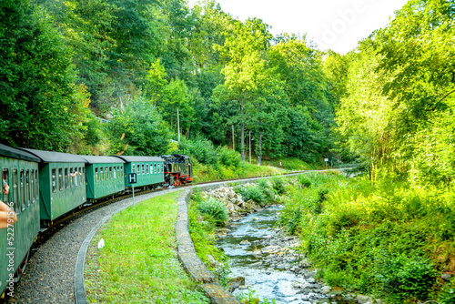 Schmalspurbahn, Weißeritztalbahn, Freital, Sachsen, Deutschland 