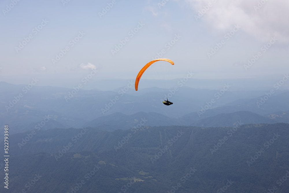 Paragliding Extremist over Julian Alps Paragliding Extremist over Julian Alps