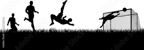 Soccer football players in ...