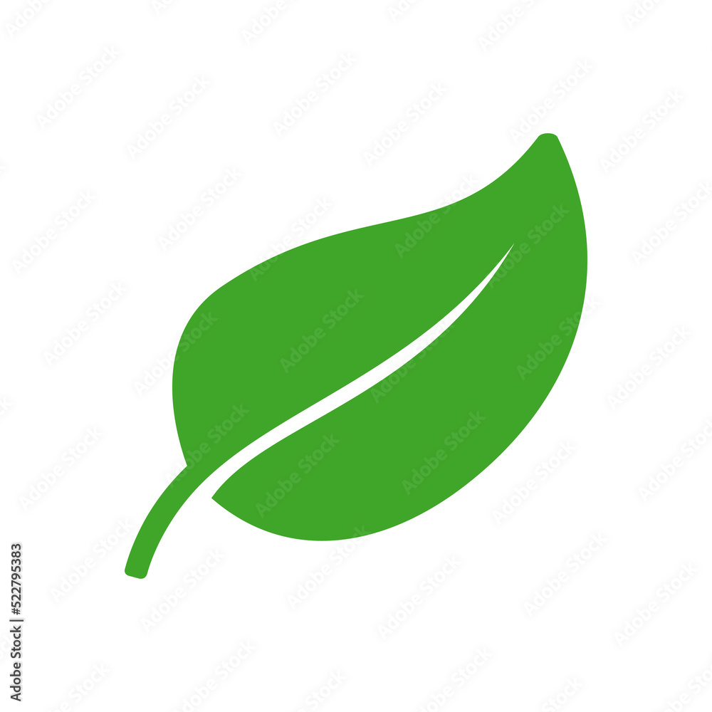Eco leaf or organic product icon Eco leaf or organic product icon
