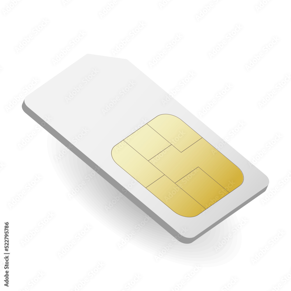 Sim card vector mobile Simcard isolated 3d design gsm. Sim card vector mobile Simcard isolated 3d design gsm.
