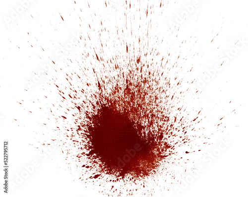 Wallpaper Mural Blood splashed isolated on white background Torontodigital.ca