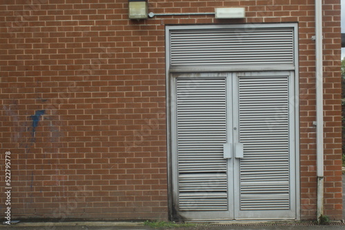 Sticker entrance to the building