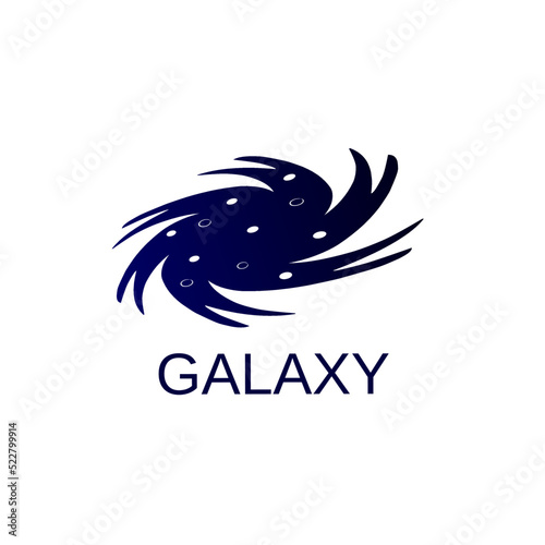Illustration vector graphic of template logo galaxy vortex