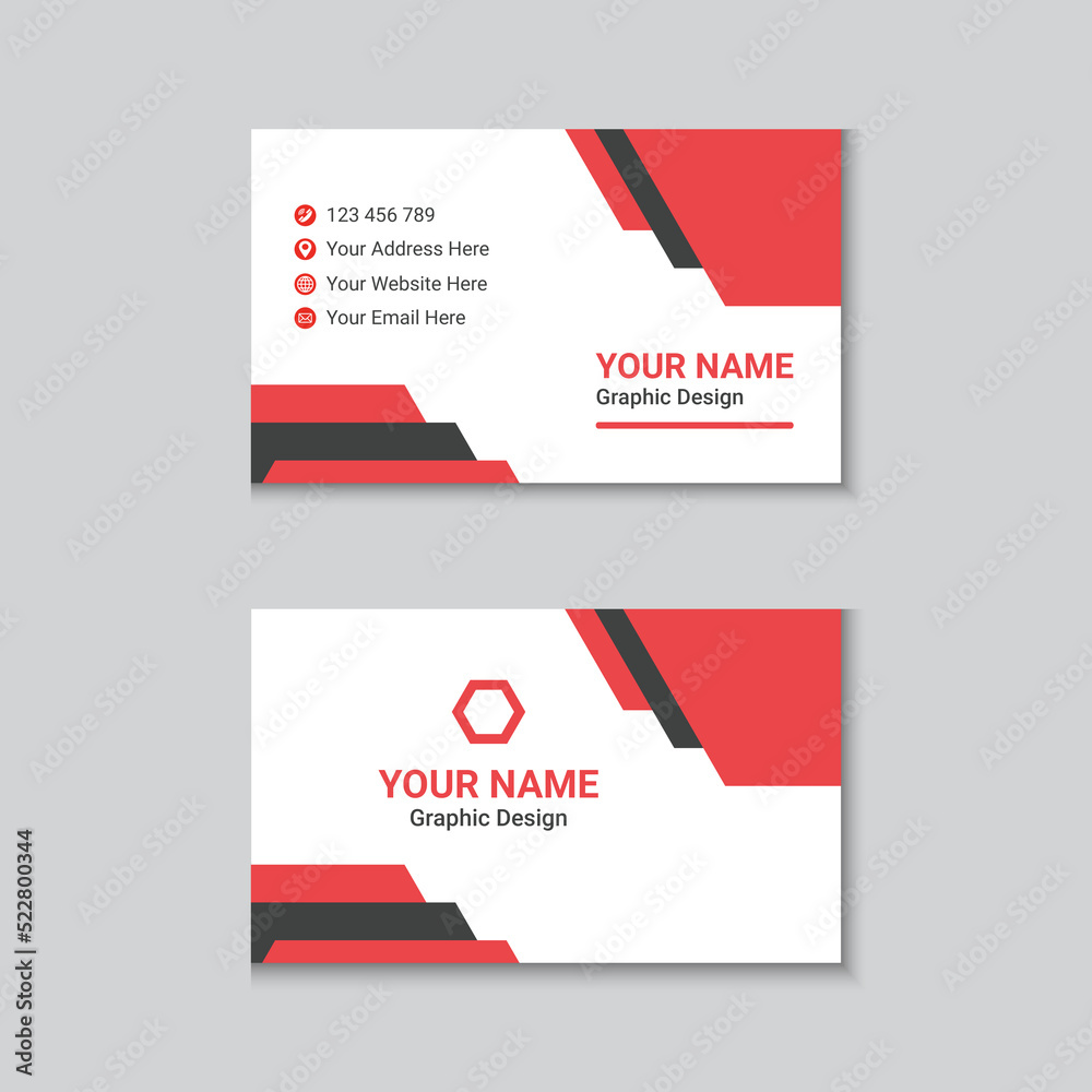 Creative and Clean Business Card Template Creative and Clean Business Card Template