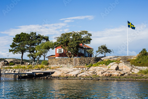 A traditional summer cottage on the Swedish west coast, Bohuslän, Sweden