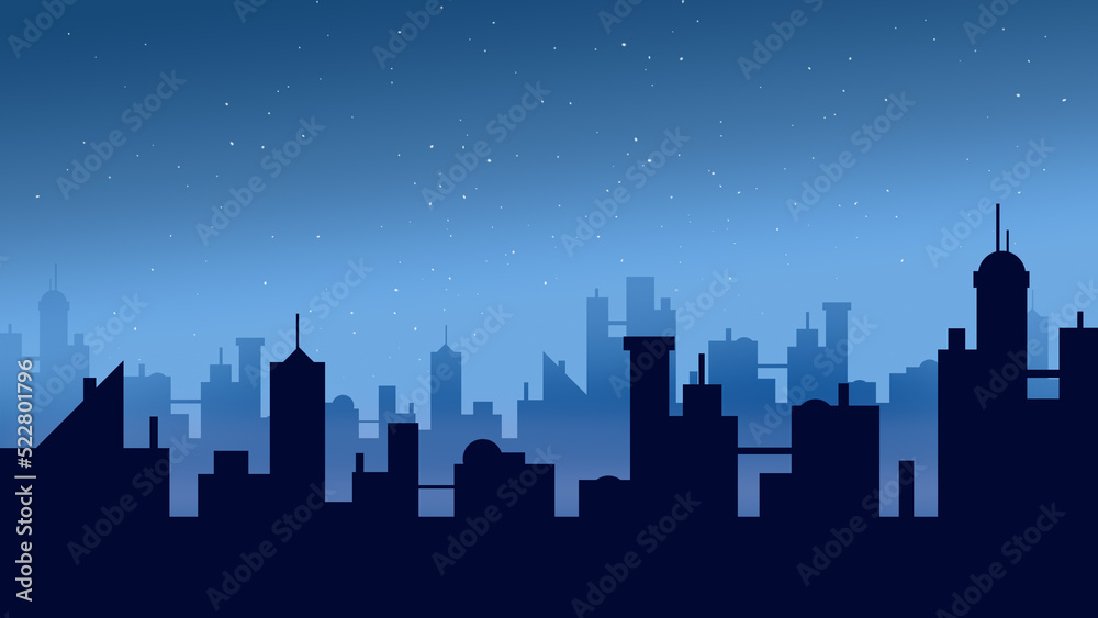 Fototapeta premium City at night 4K