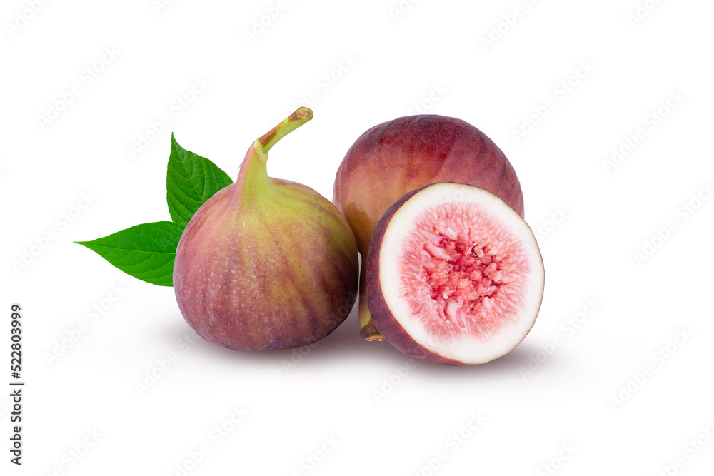 Fresh figs isolated on a white background Fresh figs isolated on a white background