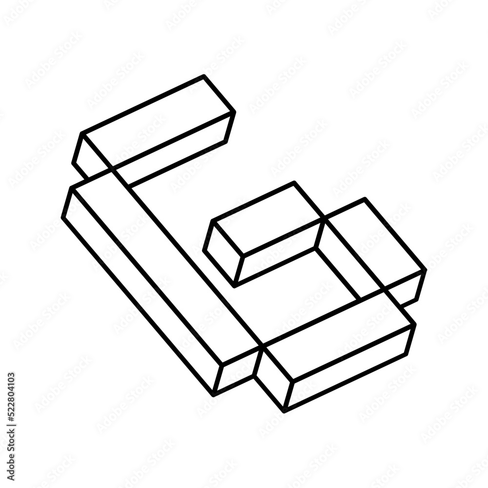 Isometric G letter, G vector 3D logo. Isometric G letter, G vector 3D logo.