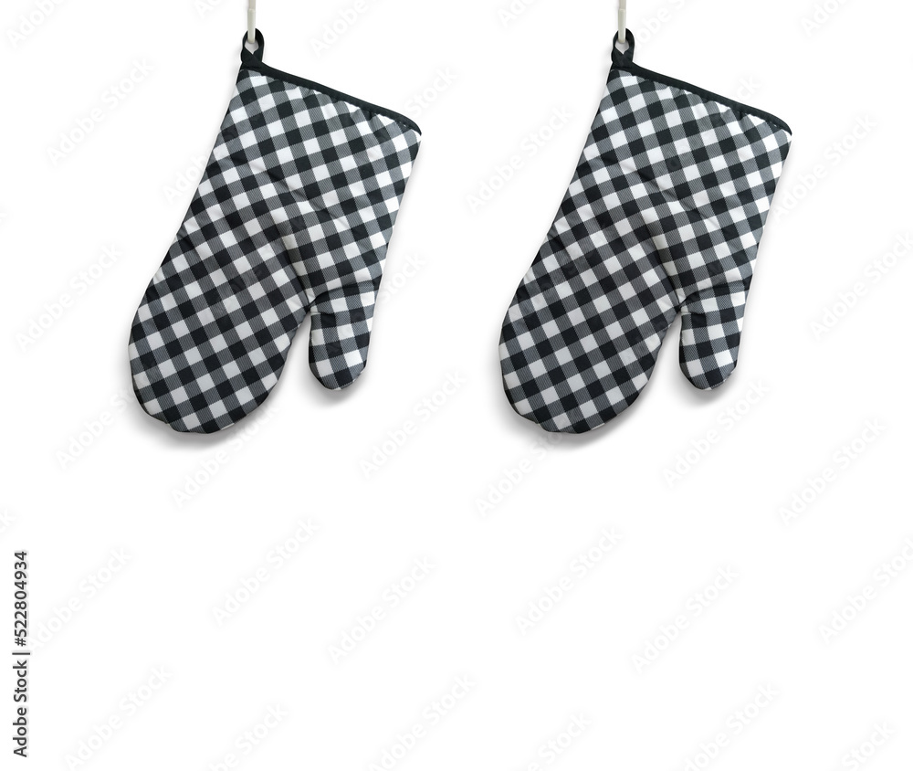 Heat Resistant Cooking Gloves Black White On White Heat Resistant Cooking Gloves Black White On White