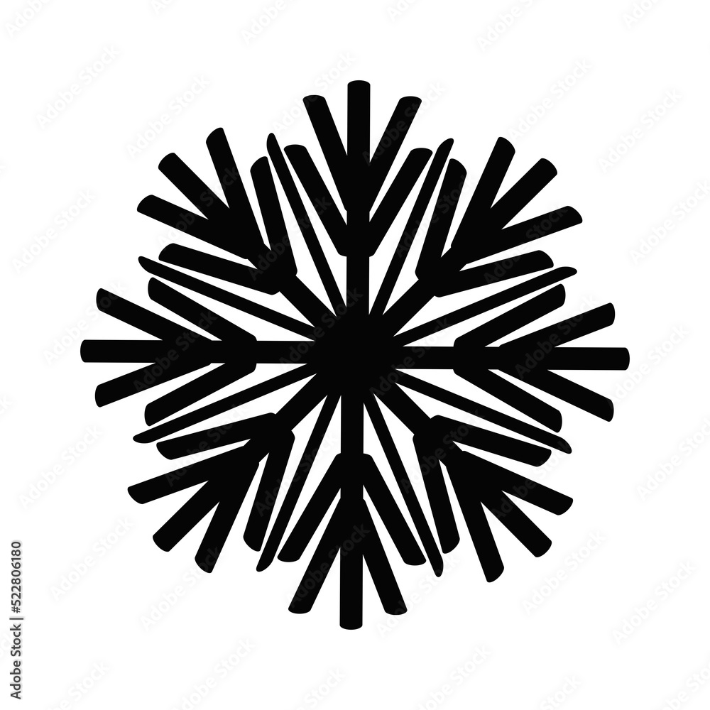 snowflake isolated on white background snowflake isolated on white background