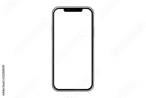 Mockup PNG of Iphone 13 pro max and new iphon mini. Mock up screen iPhone X . Transparent Clipping Path for Infographic Business web site design app ios: Bangkok, Thailand - July 13, 2022	