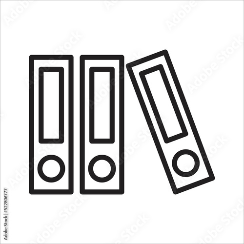 binder ordner icon vector design template
