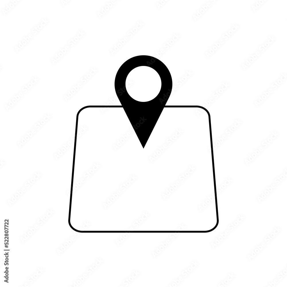 Map icon. Map pin icon on white background. Vector illustration. EPS 10. Map icon. Map pin icon on white background. Vector illustration. EPS 10.