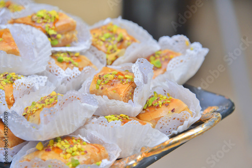 Almond sweets are typical Moroccan food.