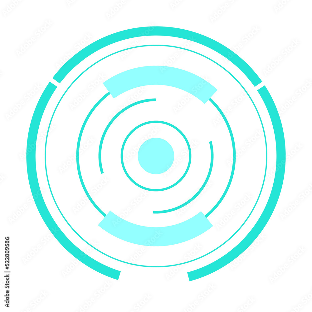 HUD Sci-fi display interface design elements. HUD Sci-fi display interface design elements.