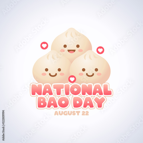 vector graphic of national bao day good for national bao day celebration. flat design. flyer design.flat illustration.