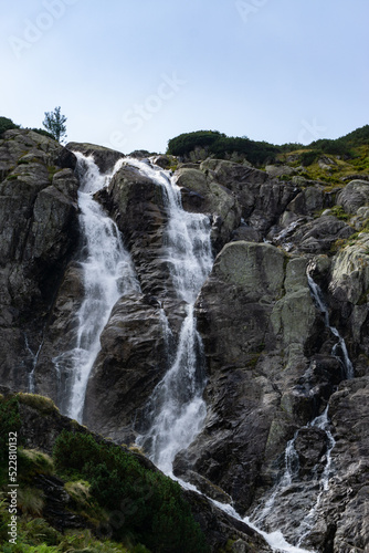 waterfall in the mountains