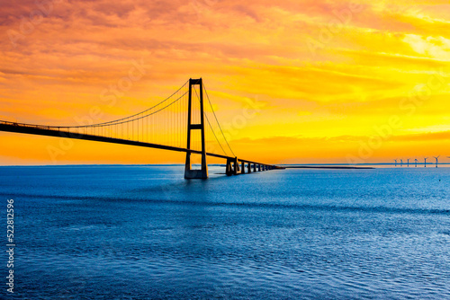 great belt bridge in denmark over the baltic sea