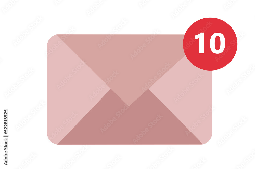 envelope icon unread email logo New notification, incoming message, message bell icon new notification concept vector illustration isolated on a white background envelope icon unread email logo New notification, incoming message, message bell icon new notification concept vector illustration isolated on a white background