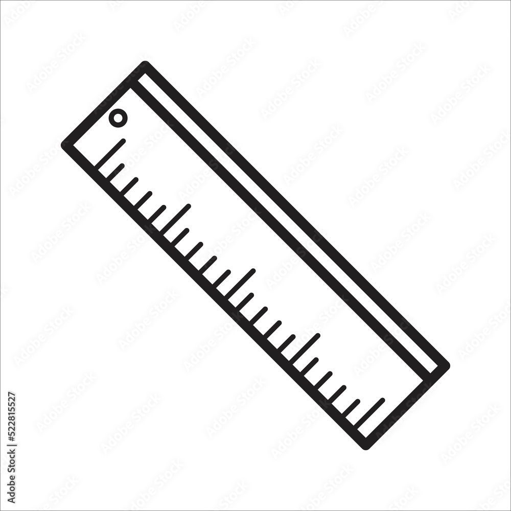 ruler icon vector design template