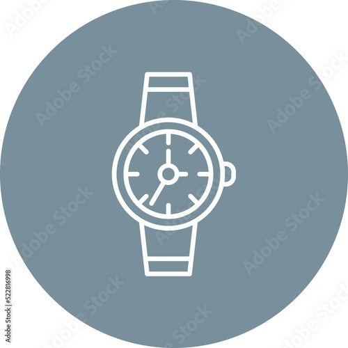 Wristwatch Line Two Color Icon