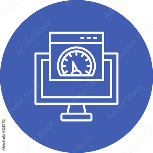 Page Speed Line Two Color Icon