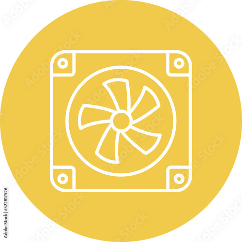 Air Cooler Line Two Color Icon