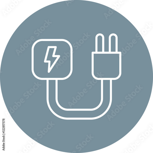 Electricity Line Two Color Icon