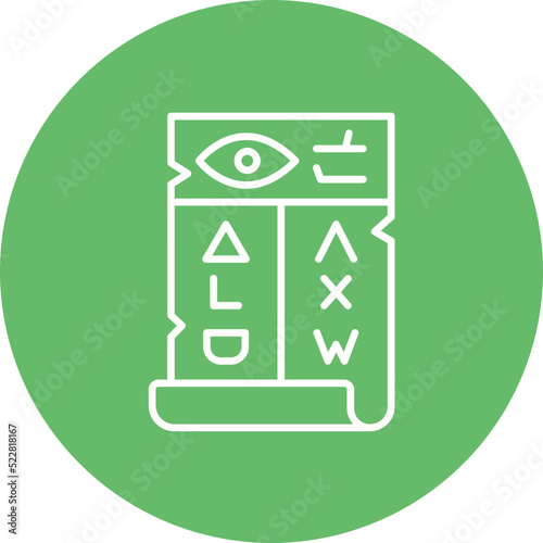 Hieroglyph Line Two Color Icon