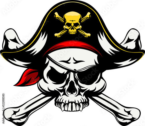 A skull and crossbones pira...