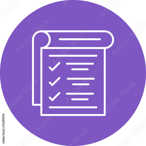 List Line Two Color Icon
