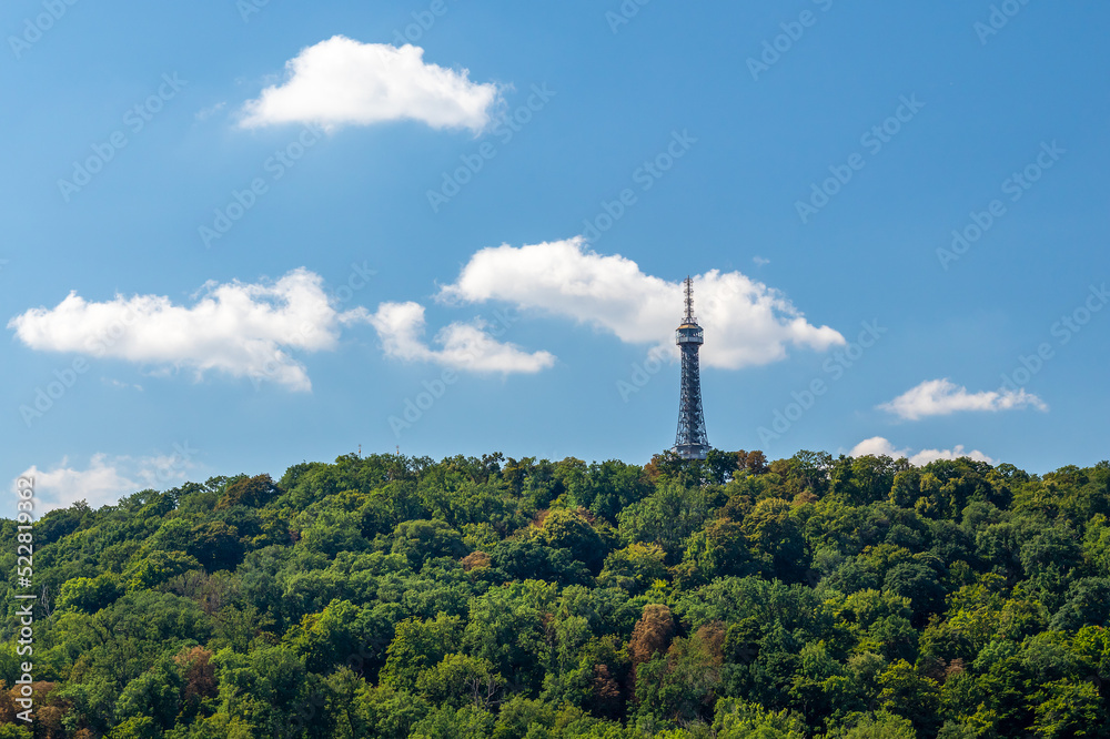 Obraz premium Petrin Lookout Tower in Prague, Czech republic