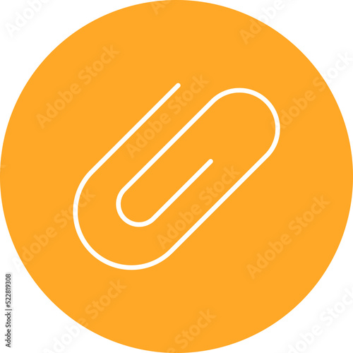 Paperclip Line Two Color Icon