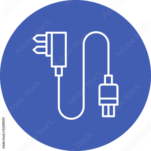 Power Plug Line Two Color Icon