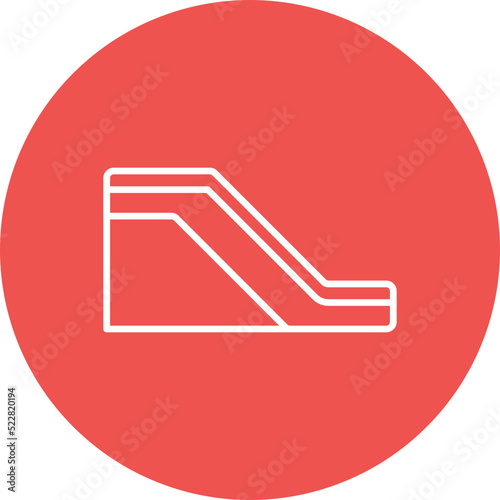 Escalator Line Two Color Icon