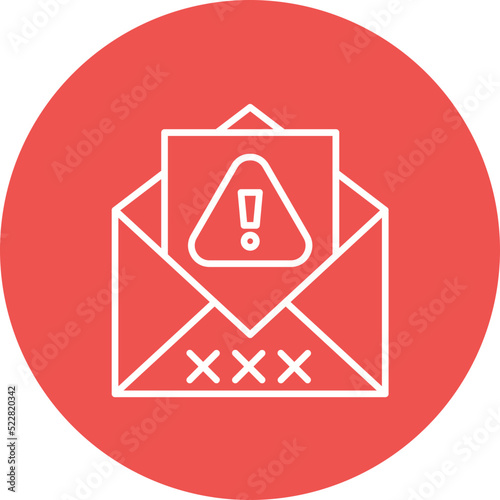 Spam Email Line Two Color Icon