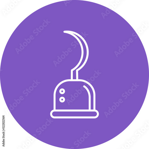 Pirate Hook Line Two Color Icon