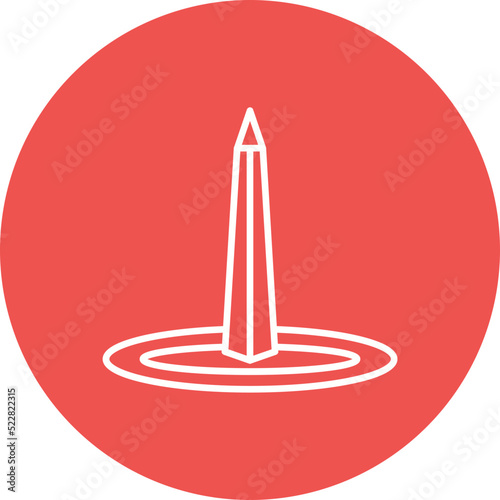 Obelisk Of Buenos Aires Line Two Color Icon