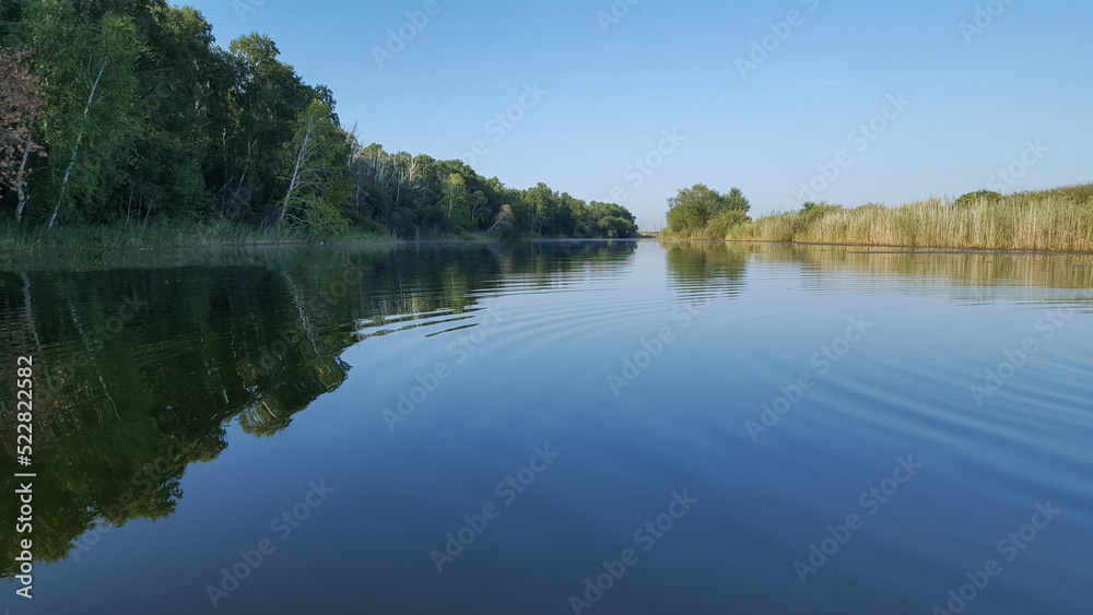 Obraz premium beautiful landscape with a view of the lake